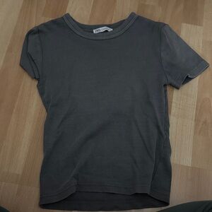 Zara Gray Short Sleeve Tee